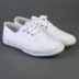 Giày vải trắng nữ phẳng giày lưới trắng Giày cổ điển với giày trắng nhỏ học sinh Giày trắng nữ giày sneaker nữ trắng Plimsolls