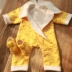 Bộ quà tặng quần áo cotton cho bé sơ sinh 0-3 tháng 6 xuân, hạ, thu, trăng rằm trọn gói trăm ngày hộp quà sơ sinh 10 chi tiết Bộ quà tặng em bé