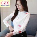 Шифоновая осенняя рубашка, бюстгальтер-топ, коллекция 2021, в корейском стиле, оверсайз