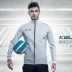 Áo khoác KELME nam bóng đá xuất hiện phù hợp với đào tạo nữ Slim 3871301 dệt kim áo khoác thể thao kelme giản dị