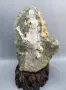 Fluorite đồ trang trí bằng đá khoáng tinh thể màu xanh lá cây pha lê sáng đá mềm pha lê ice pha lê đá đá pha lê đá đá trang trí đá ốp tiểu cảnh