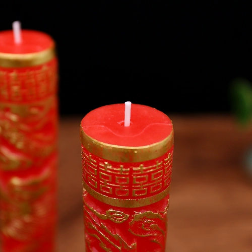 Реквизит, украшение, макет, свеча для влюбленных, китайский стиль, дракон и феникс