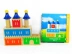 Chim cút nhỏ mơ mộng lâu đài bằng gỗ đồ chơi giáo dục 48 tắt logic xây dựng khối trẻ em giáo dục sớm đồ chơi giáo dục - Đồ chơi IQ