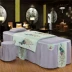 Cao cấp vẻ đẹp giường bao gồm bốn bộ sức khỏe cơ thể massage giường bìa thẩm mỹ viện đặc biệt bốn mảnh thiết lập tùy chỉnh ra giường spa Trang bị tấm