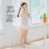 Đồ bơi bé gái mùa hè 2019 mới tinh nghịch hoạt hình dễ thương in hình thiên nga trắng một mảnh áo tắm trẻ em nhỏ - Đồ bơi trẻ em