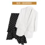 Весенний тонкий пиджак классического кроя, шифоновый белый топ для отдыха, коллекция 2023, в корейском стиле, популярно в интернете