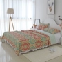 Khăn trải giường bằng vải bông ba mảnh châu Âu được bao phủ bởi lớp phủ cao cấp - Trải giường bộ ga giường