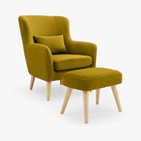 Желтый хлопок и лен с начесом