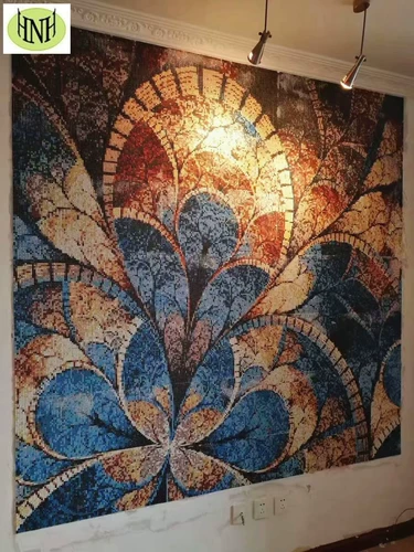 Мозаичная абстрактная графическая головоломка стеклянная европейская стиль пластиковой