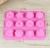 12 thậm chí silicone pudding khuôn đá khối thạch phim hoạt hình dễ thương sáng tạo tự làm bánh sô cô la nhà nhiệt độ cao - Tự làm khuôn nướng Tự làm khuôn nướng