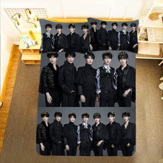 Простыни, Комплекты 来图定制时代少年团床单被套丁程鑫刘耀文周边应援明星床品四件套