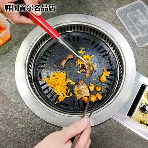 Корейская стиль дыма -Плиная печь для барбекю Коммерческое углеродное жаркое печи Корейская самооценка самоотраживающаяся самоокупа