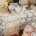sofa bảng bảng Mục Vụ handmade bông crochet vải vải che khăn khăn placemats bàn dương cầm cờ châu Âu Mỹ - Khăn trải bàn