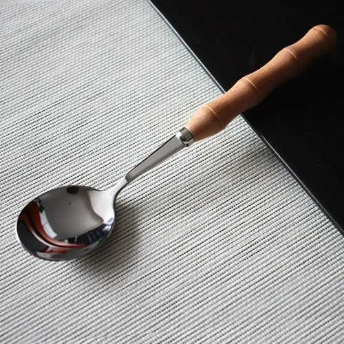 Изысканная японская детская ложка из нержавеющей стали для домашнего использования