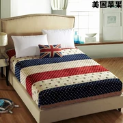 Fale Flannel bed 笠 đơn giường trải thảm màu nâu Simmons nệm bảo vệ nệm chống trượt tấm lông cừu san hô ấm