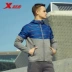 Áo khoác thể thao nam xtep 2018 mùa thu mới xu hướng thời trang áo khoác thể thao giản dị chạy áo trùm đầu Áo gió thể thao