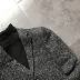Hàng lớn nhà máy nam mùa xuân và mùa thu mỏng phần áo khoác len mỏng Phiên bản Hàn Quốc của chiếc áo tự canh đẹp trai màu xám xám áo khoác hoodie nam Áo len