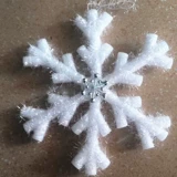 Рождественский трехмерный реалистичный декор из пены, 14 года, цвет, со снежинками