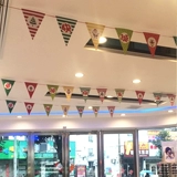 Рождественская сцена сцены, флаг, рождественский флаг торгового магазина украшения рождественский треугольник флаг рождественский висящий флаг