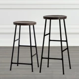 Nordic Cornet Bar Stool Iron Gallwood Bill Bar Bar Bar Стул INSERISH NET Красная передняя скамья просто