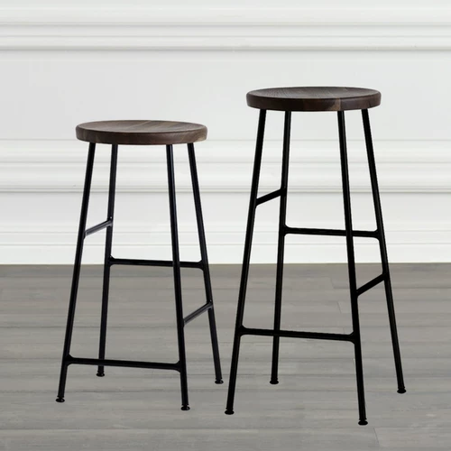 Nordic Cornet Bar Stool Iron Gallwood Bill Bar Bar Bar Стул INSERISH NET Красная передняя скамья просто