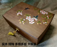 Ретро деревянная коробочка для хранения из натурального дерева, коробка для хранения, китайский аксессуар, ювелирное украшение, сундук с сокровищами, подарочная коробка, китайский стиль, подарок на день рождения