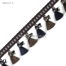 Кружевная кайма slow craftsman出口欧洲高端卡洛儿系列窗帘窗幔抱枕水晶流苏花边