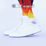 Fire Sports Air Jordan 1 средний прозрачный хрустальный нижний баскетбольный баскетбол Ci9100-100