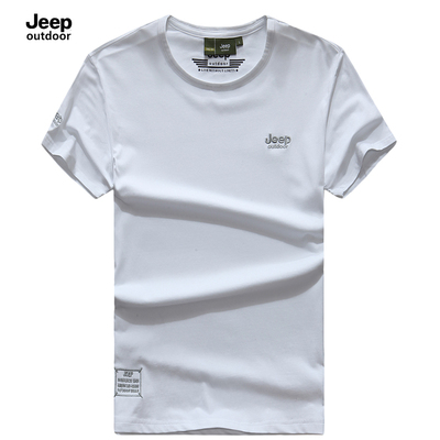 2018 mùa hè mới JEEP NGOÀI TRỜI ngắn tay nam t-shirt vòng cổ bông lỏng kích thước lớn mỏng t-shirt Áo phông ngắn