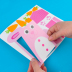 Rõ ràng động vật túi giấy trẻ em diy tự chế túi xách mẫu giáo nhãn khóa học gói nguyên liệu sáng tạo dán sản xuất Handmade / Creative DIY