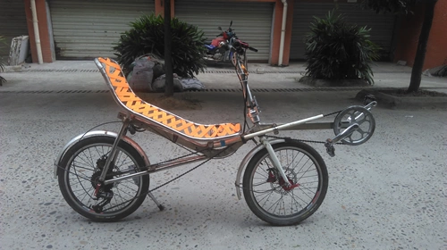 Лежачий велосипед, рама