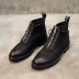 Giày cao cổ nam giày cao cổ Nhà tạo mẫu tóc British Bullock khắc retro Martin boot nam phiên bản Hàn Quốc của xu hướng thủy triều hoang dã - Giày ống Giày ống