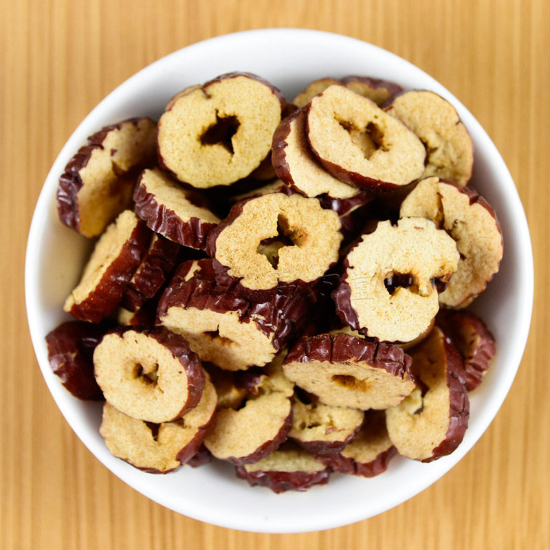 红枣片 红枣圈红枣干正品新疆若羌干吃酥脆泡茶无核400g包邮 枣片