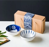 Сине-белый комплект, посуда, керамическая подарочная коробка домашнего использования, подарок на день рождения