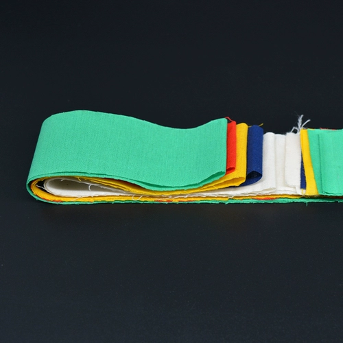 Пятиколорный новый буддийский огонь для дыма для чистой хлопковой пять -колорная ткань красная, желтая, белая, синяя зеленая ткань огонь