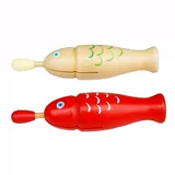 Красные рыбки, деревянные детские ударные инструменты, музыкальные инструменты для детского сада, учебные пособия, раннее развитие