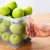 Tim IKEA Nhật Bản nhập khẩu tủ lạnh hộp lưu trữ thực phẩm hộp lưu trữ trái cây hộp lớn niêm phong nhà nhựa - Đồ bảo quản hộp đựng rau củ trong tủ lạnh