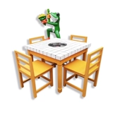 Существует комбинация сочетания стола с горячим горшком и стулом для настоящего деревянного мраморного ресторана ладан