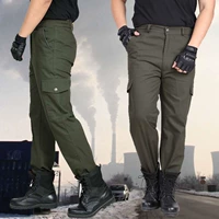 Армейский зеленый холст четыре брюки два брюки