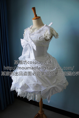 taobao agent Clothing, white dress, cosplay, white clothing