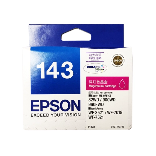Оригинальный Epson 143 T1431 чернильный картридж WF7511 7521 7018 960FWD 900WD 85 -й
