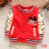 Bé Cardigan Mùa Xuân và Mùa Thu Mặc 5 Tháng Bé Áo Khoác 6 Chàng Trai 7 Trẻ Em 8 Trẻ Em 9 Quần Áo Cotton 0-123 tuổi Áo khoác