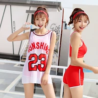 Sexy áo tắm nữ chia boxer bikini ba mảnh giảm béo bụng kem chống nắng áo Hàn Quốc hot swimsuit phụ nữ áo bơi 2 mảnh