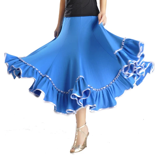 Дружба танцевальная юбка современная тренировочная юбка квадратная танцевальная юбка синю