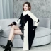 2018 chống mùa mùa đông mới thời trang lông nhung tính khí mỏng dài cừu xén lông áo khoác Hàn Quốc nữ