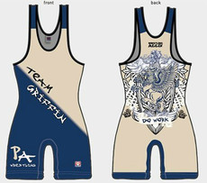 Форма для борьбы 专业职业比赛摔跤服定制 国际自由式男女 连体紧身式摔跤服举重服