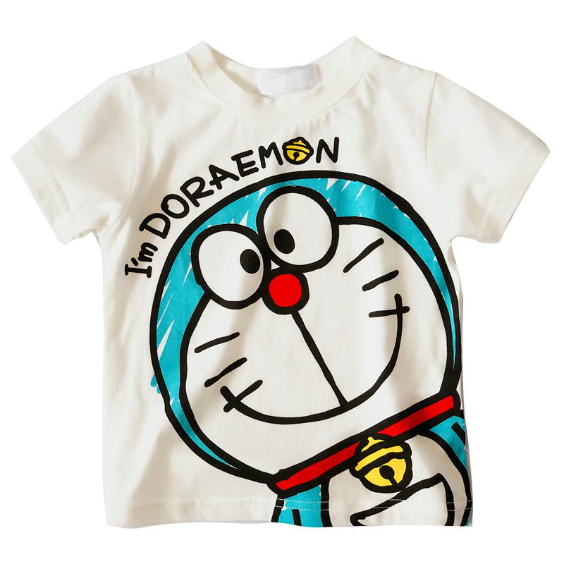 童装男童女童中小童短袖t恤潮2019新款儿童夏装机器猫叮当猫纯棉