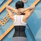 Corset đục lỗ thoáng khí 9 thép xương Thể dục thể hình Girdle dạ dày Shaper - Đai giảm béo