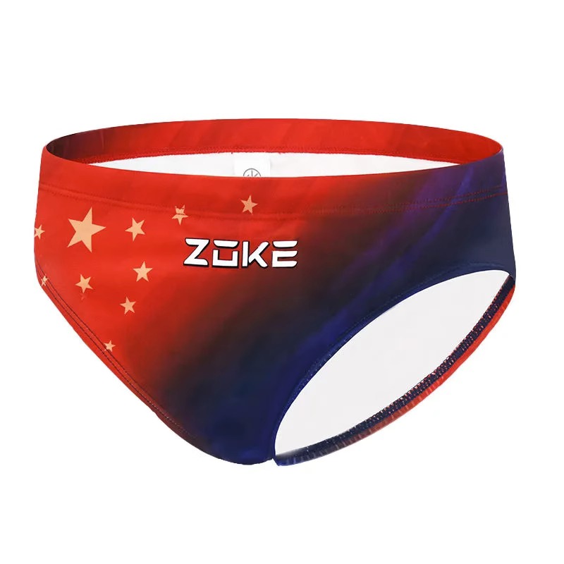 zoke chouke children boys small middle school big boys adolescent students professional training triangle swimming trunks quick drying