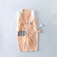 Thân thiện với trái tim Babe nam giới và phụ nữ bé bông siêu mỏng mở tập jumpsuit trẻ sơ sinh dài tay mở tập tin haber 59-80 mét đồ thú cho bé